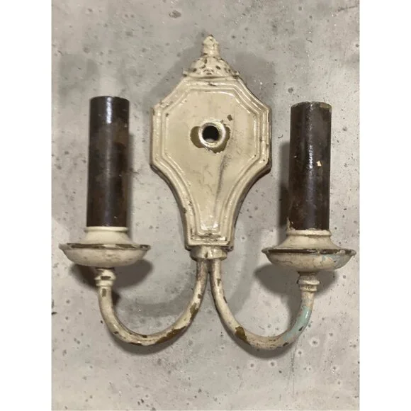 Antique Neoclassical Style Dual Arm Wall Sconce for repair